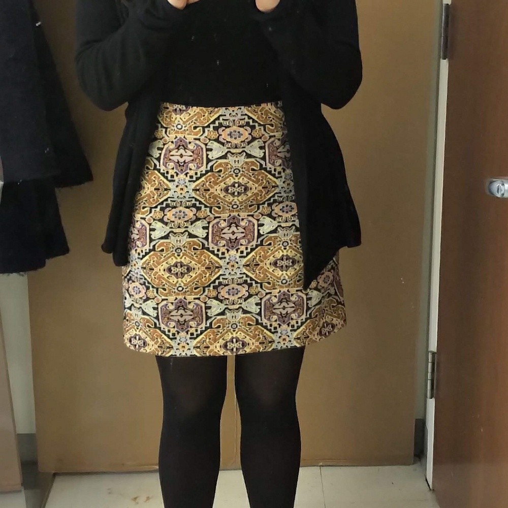 Laundry by Shelly Seagal Multicolor Jacquard Skirt